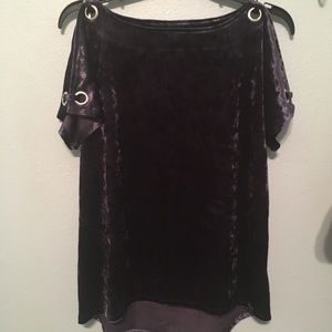 NWOT crushed velvet top